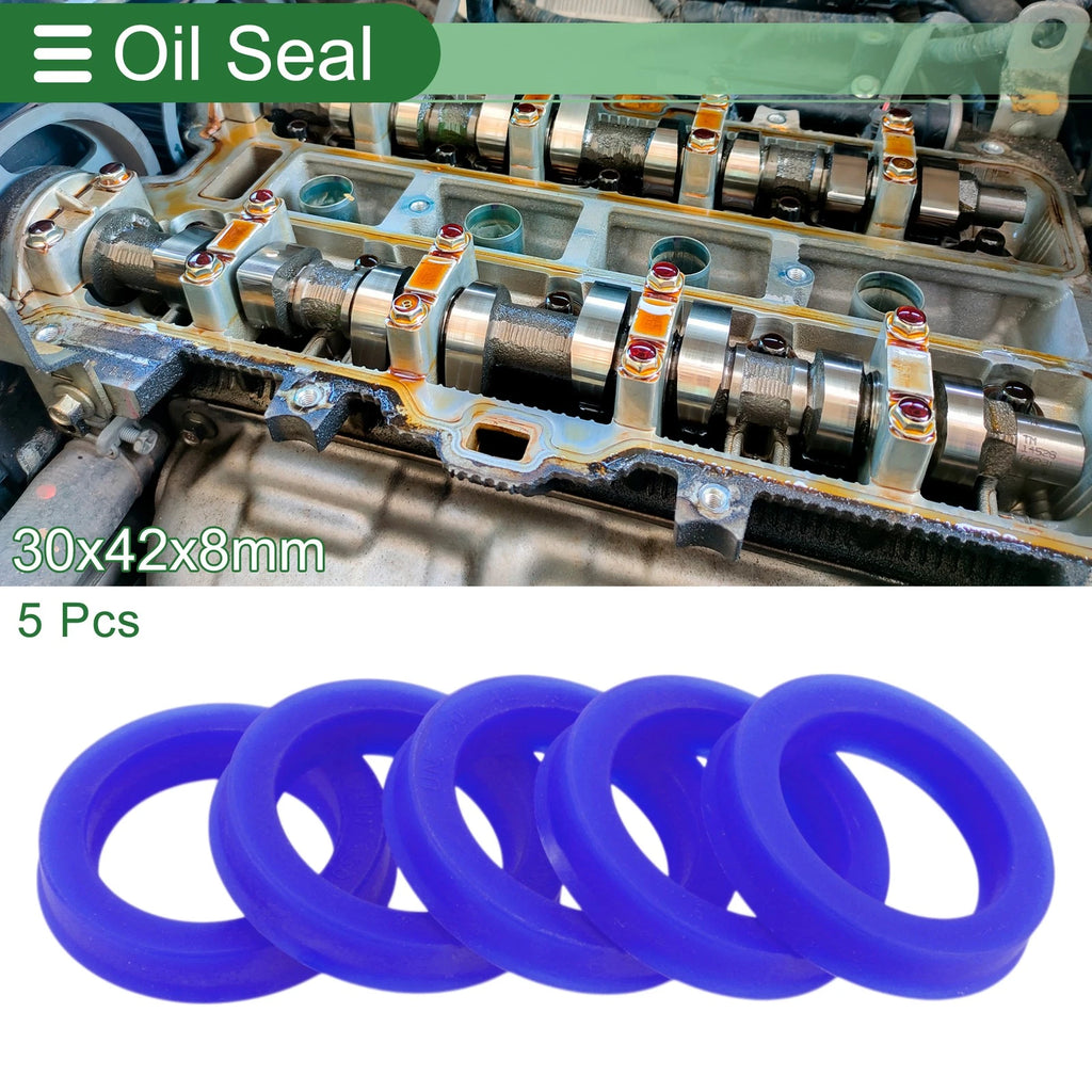 Set of 5 Oil Seal Rotary Shaft Seal 30x42x8mm for Various Models