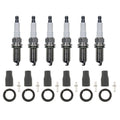Denso 6 Platinum TT Plugs & NGK Ignition Coil Boots Kit for Kia Borrego (2009–2011)