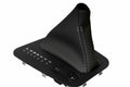 Leather Automatic Shift Boot Cover for BMW E38 (1995–2001) Black Gray Stitch