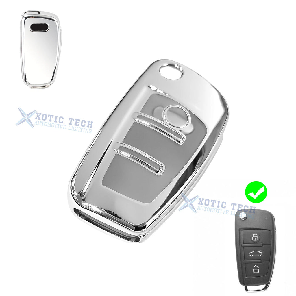 Soft TPU Anti-Scratch Key Fob Cover for Audi (2010–2024)