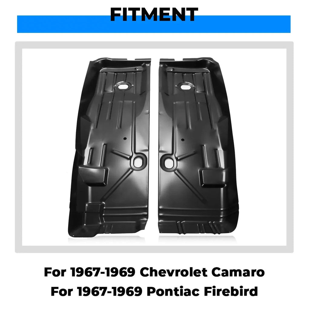 Pair Full Length Front Floor Pan Rust Repair for Camaro Firebird (1967–1969)