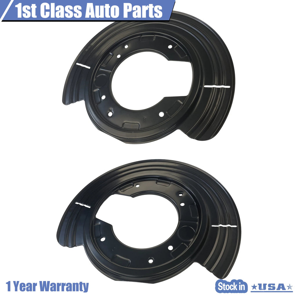 Pair of Rear Brake Backing Plate Shields for Ford Explorer (2002-2005)