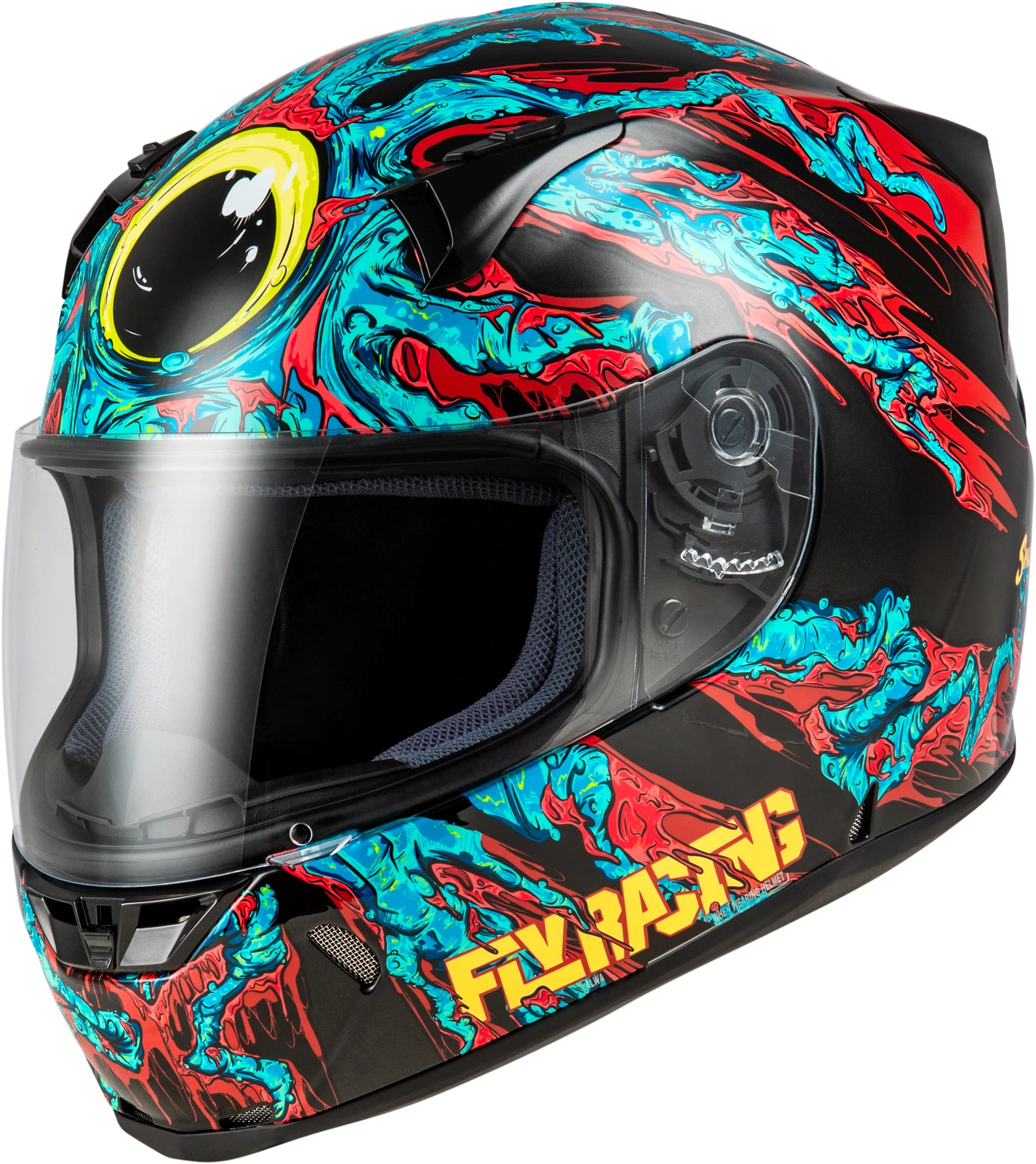 Fly Racing Revolt Space Creep Full-Face Helmet for Street Riding (2023–2023) Large