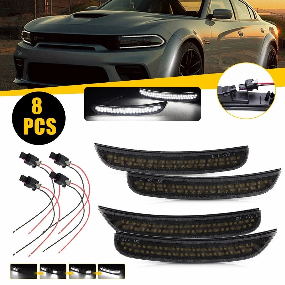 Smoked LED Side Marker Light Wire Harness for Charger (2015–2022)