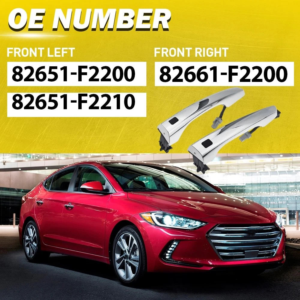 Front Door Handle Set for Hyundai Elantra Sedan (2017–2020)