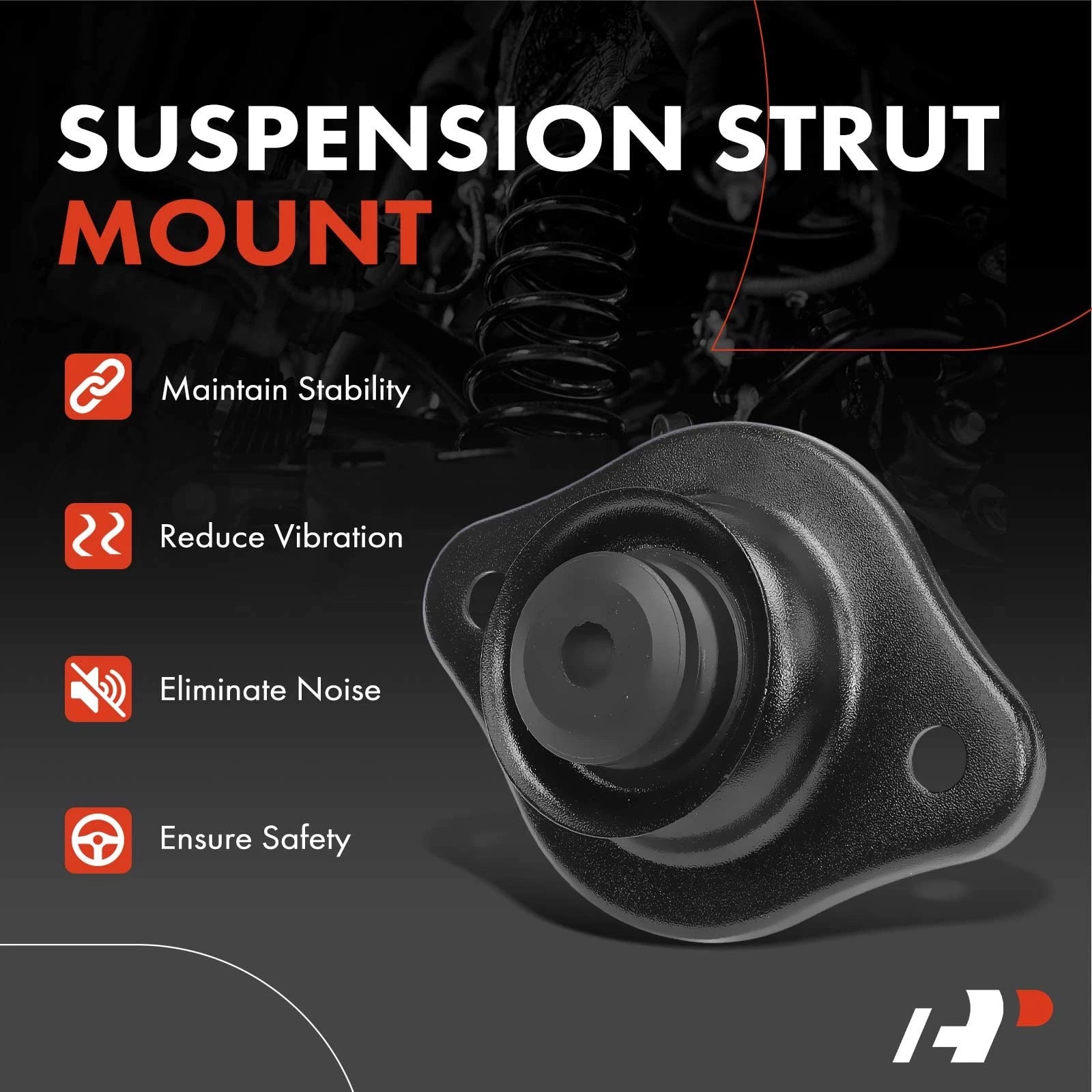 2x Rear Suspension Strut Mount for Chevrolet Aveo (2004-2011)