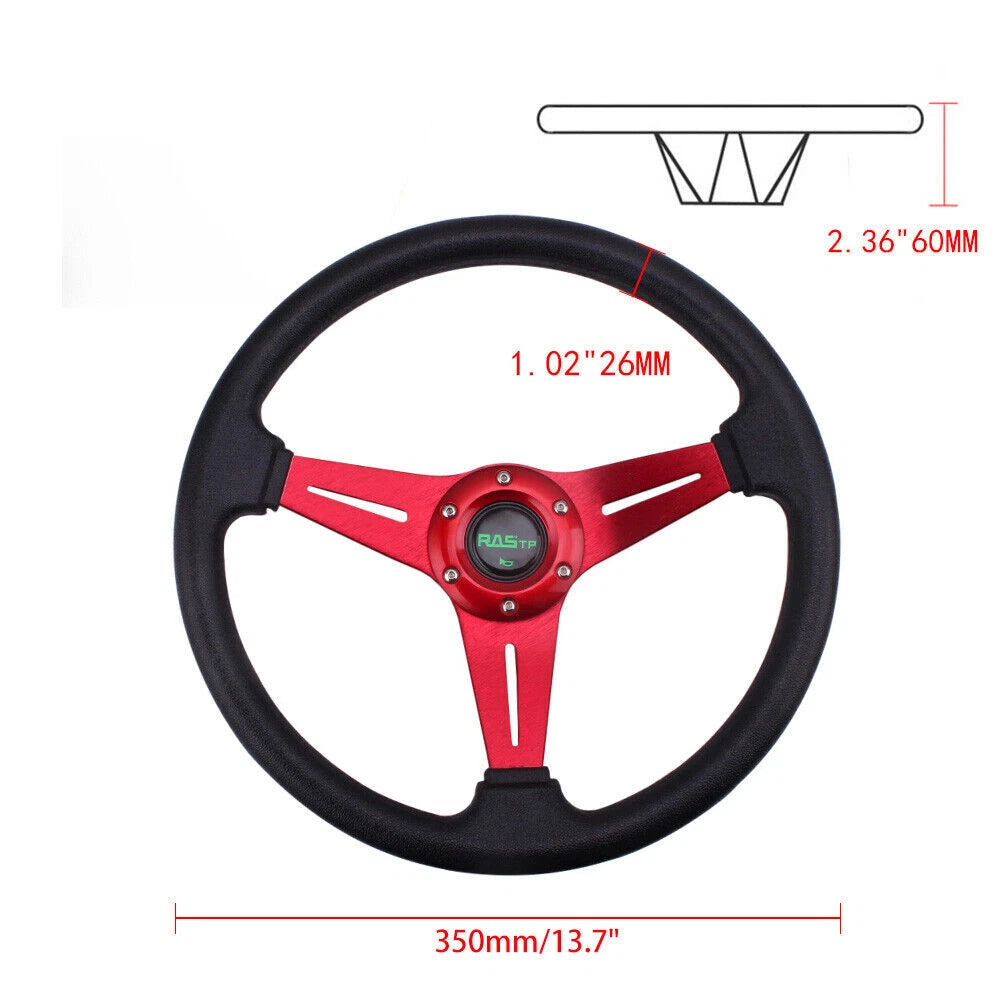 340mm Red Steering Wheel for Yamaha EZGO Club Car