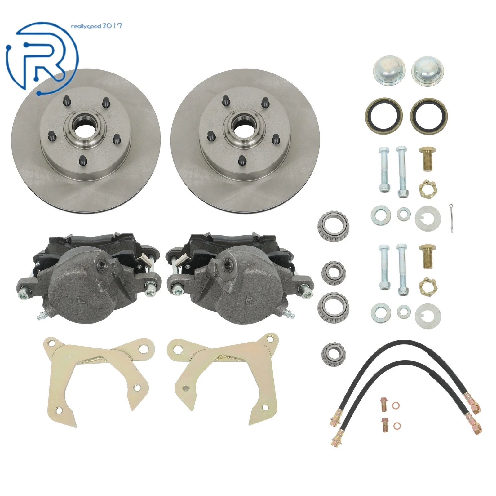 Brake Disc Rotor Kit with Calipers for Chevrolet 1955-1957