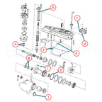 Lower Unit Seal Kit for Sierra Johnson Evinrude (86712, 9-74113)