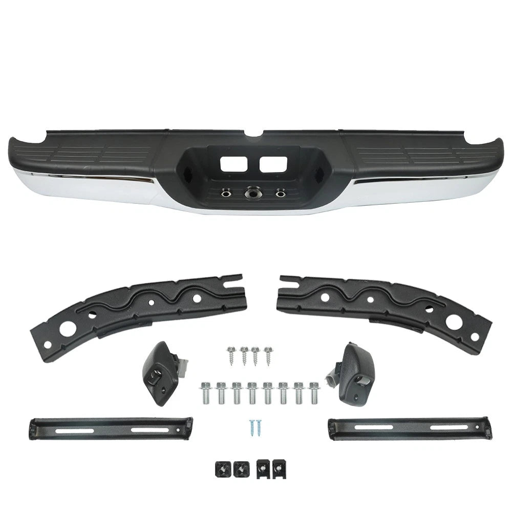 Chrome Steel Rear Step Bumper for Toyota Tundra (2000–2006)