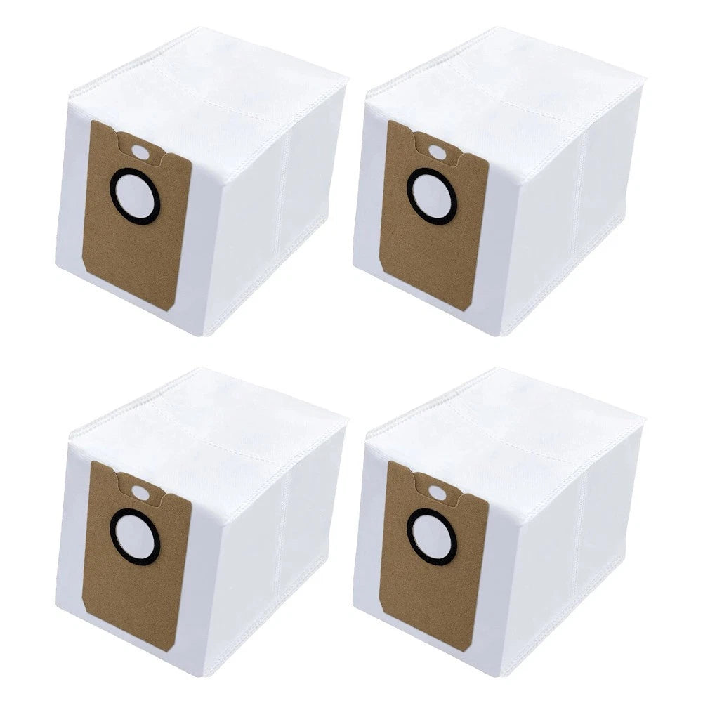 Set of 4 White Non Woven Dust Bags for Cecotec Conga 8290 Immortal