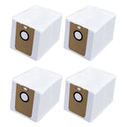 Set of 4 White Non Woven Dust Bags for Cecotec Conga 8290 Immortal