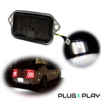 18-SMD Bright White LED License Plate Lights for Ford Mustang (2005–2009)