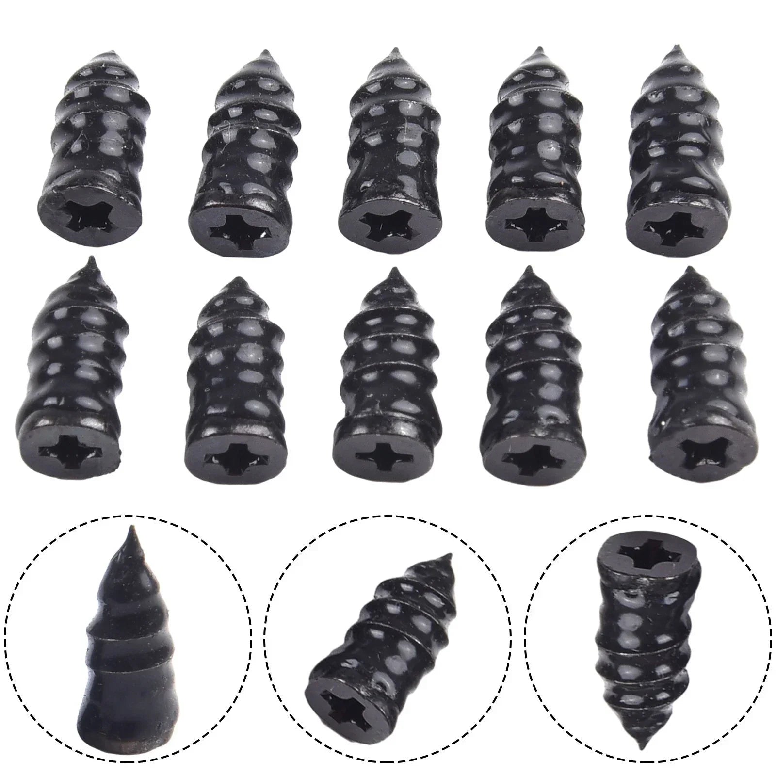 Reliable Rubber Tire Screws 80PCS Capsule Packaging for Long lasting Repairs