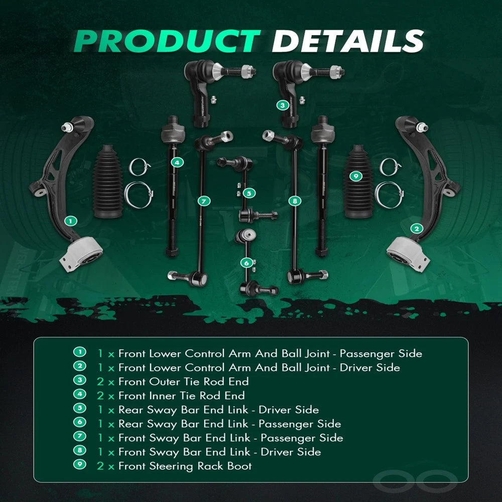 Control Arm Tie Rod Sway Bar for Ford Explorer (2011–2017)