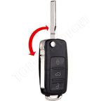 Key Fob Remote Shell Case for Volkswagen Passat Beetle Jetta (1998–2001)