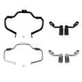 Mustache Engine Guard Crash Bar Footpegs Clamps for Harley Softail (2000-2017)