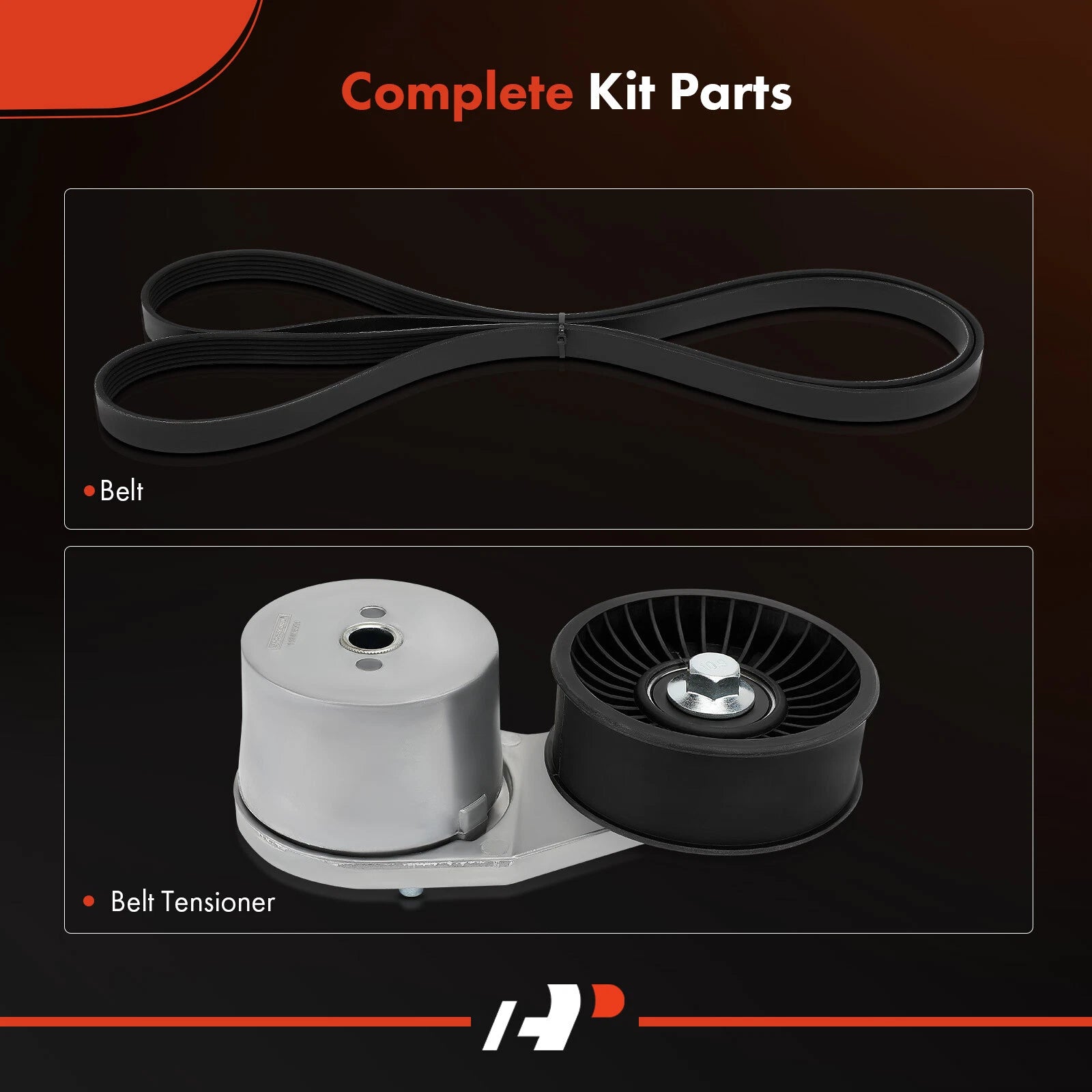 2X Serpentine Belt Drive Component Kit for Ford F-150 F-250 F-350 (1980–2023)