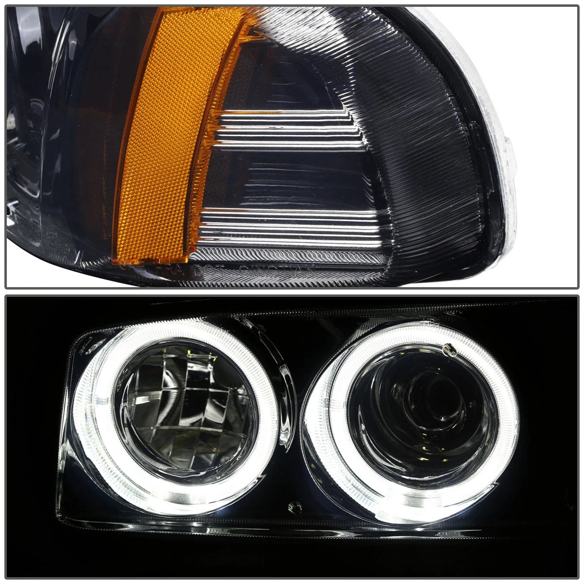 LED Halo Projector Headlights & Bumper Lamps for Sierra 1500 2500 (1999–2006)