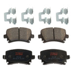 Set of 4 Brake Pads for Volkswagen Jetta (2005–2010)