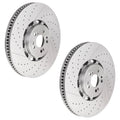 2X Brembo 400mm Drilled Slotted Brake Disc Rotors for MB W167 X167