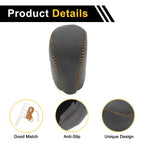 1 Pc Gear Shift Knob Cover for Honda Civic (2016–2021) Black Brown Faux Leather