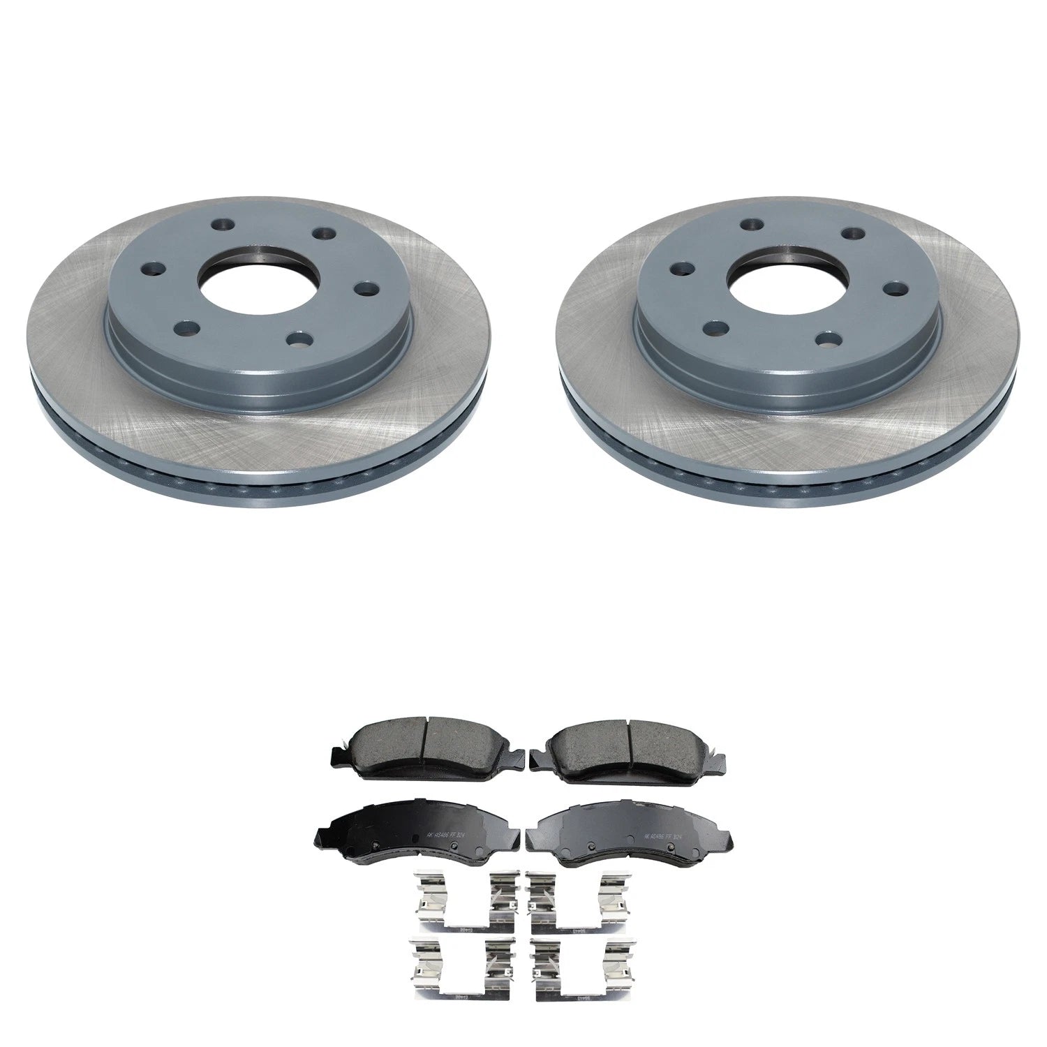 Front Rotors & Akebono ProACT Ceramic Brake Pads Kit for Sierra 1500 (2014–2020)