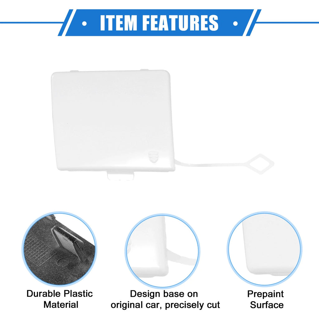 Tow Hook Eye Hole Cover Cap for Mercedes-Benz R350 (2011–2012) White