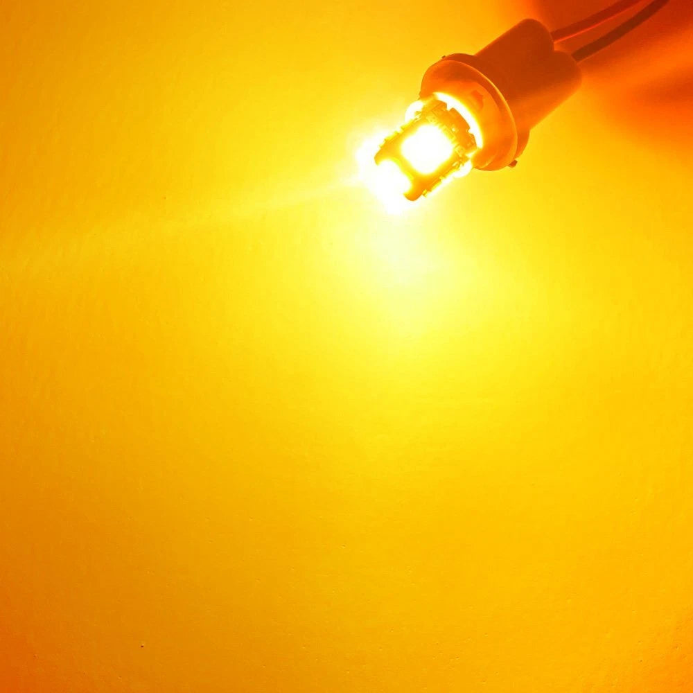 10X LED Amber Light Bulbs for Parking (175 2825 168 194 T10)