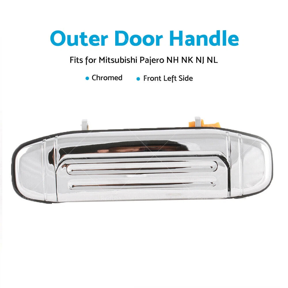 Chrome Outer Door Handle Kit for Mitsubishi Pajero (1991–1999)