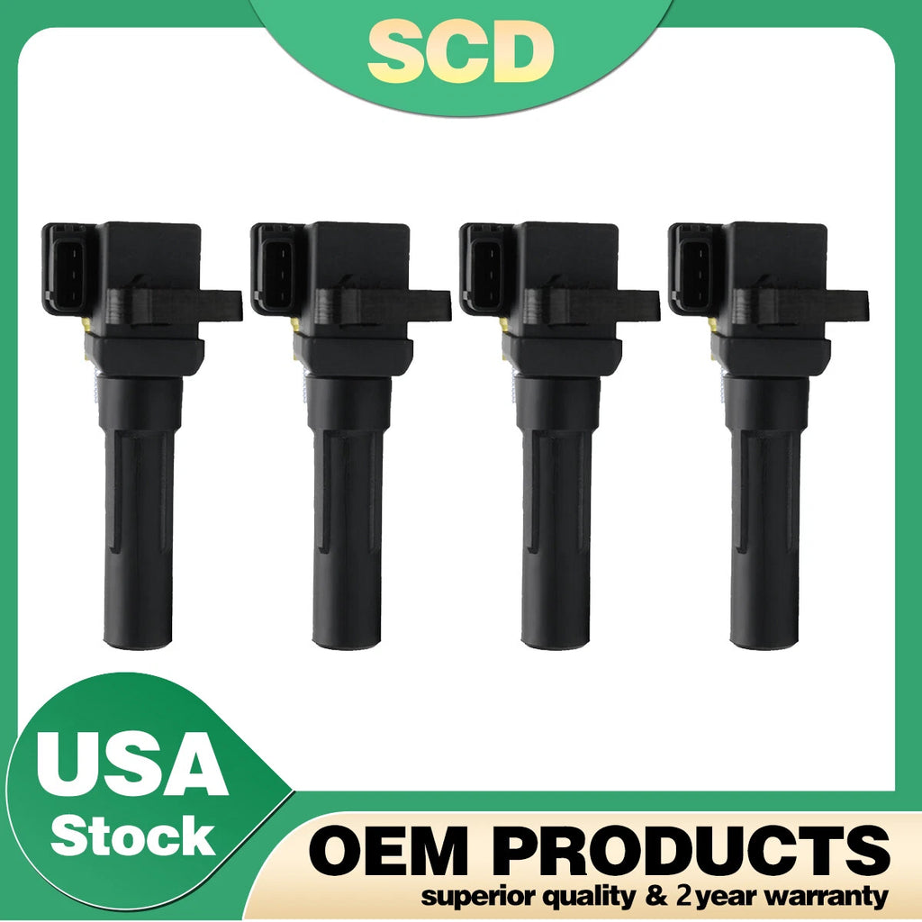Set of 4 Ignition Coils for Subaru Impreza WRX 2002-2003 (22433AA561, UF480)