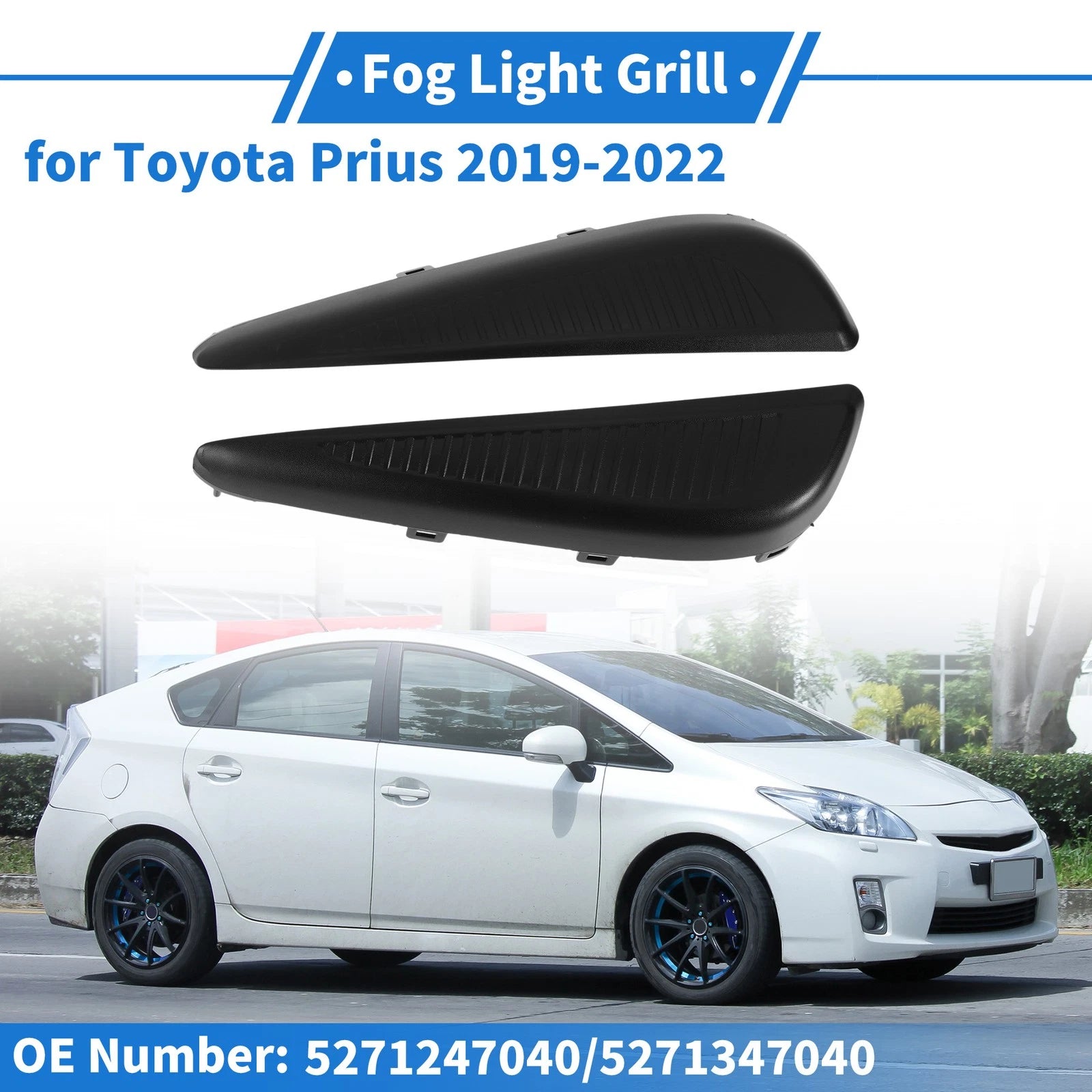 Fog Light Grill Set of 2 No.5271247040 for Toyota Prius (2019–2022)