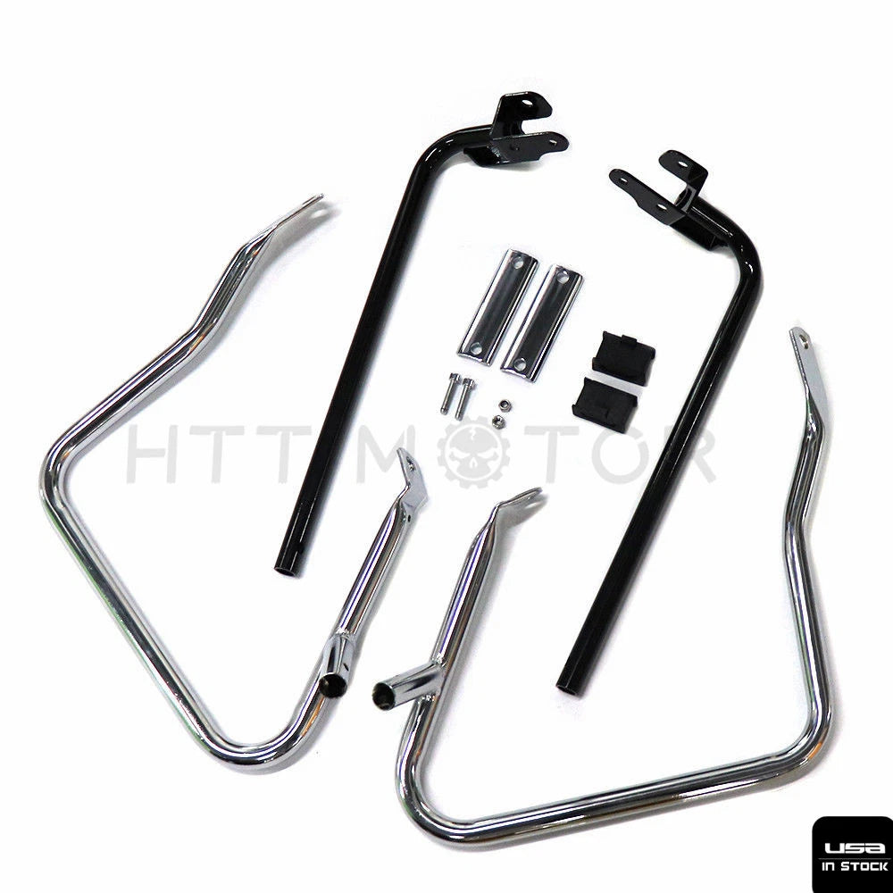 Saddlebag Bracket Guard Bars for Harley Touring Street Road Glide (2014–2017)