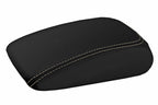 Leather Console Lid Armrest Cover for Audi A3 (2015–2020) - Beige Stitch