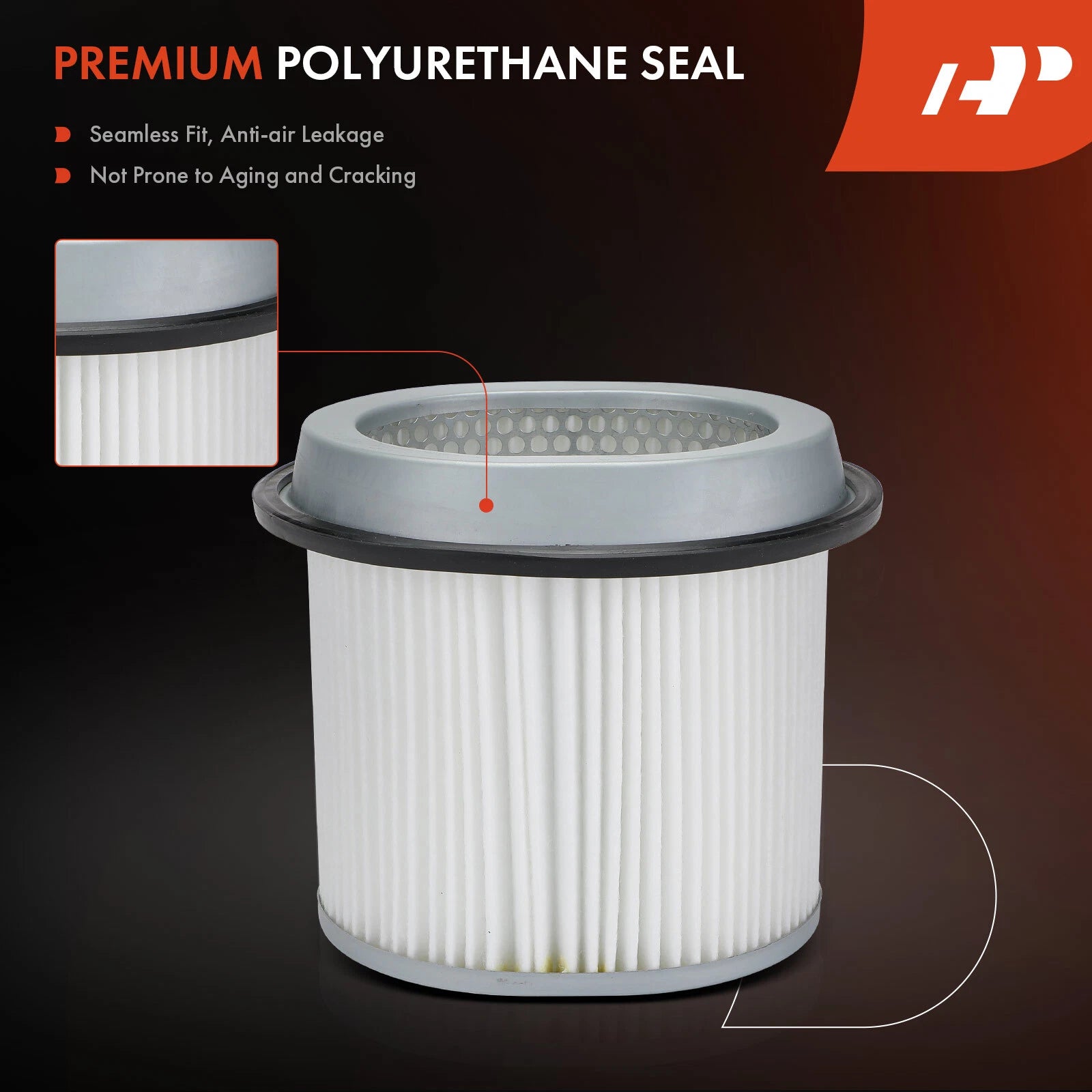 2X Engine Air Filter for Hyundai Elantra (1992–1995) Sonata (1989–1998)