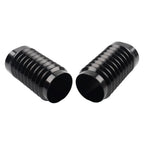 Black Retro Fork Boot Slider Covers for Harley Tour Road Street Tri Glide FLHR (2009-2023)