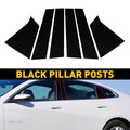 6pc Glossy Pillar Posts Door Trim for Chevrolet Malibu (2016–2021) EXV