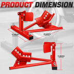 Adjustable Motorcycle Support Stand Wheel Chocks for (15"-21")