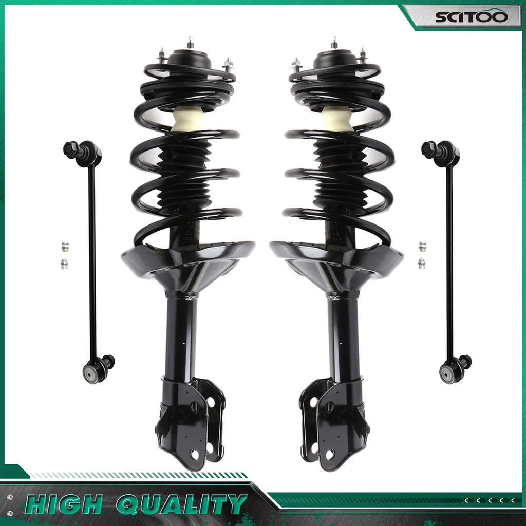 Front Struts w/ Coil Spring + Sway Bar Links for Honda Odyssey (2005–2007)