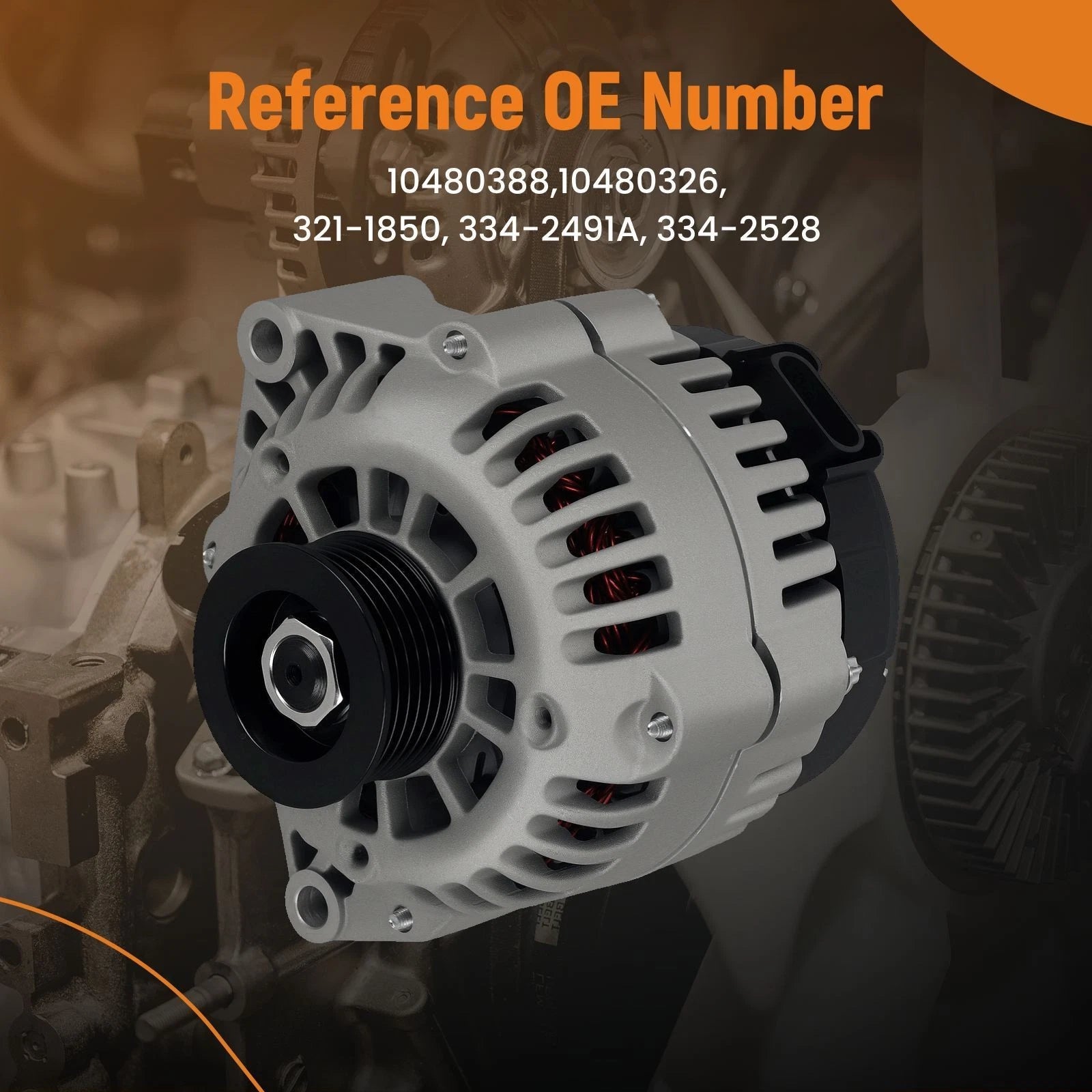 Alternator for GMC Savana, Sierra, Chevy Silverado, Suburban 1500 (1999–2005)