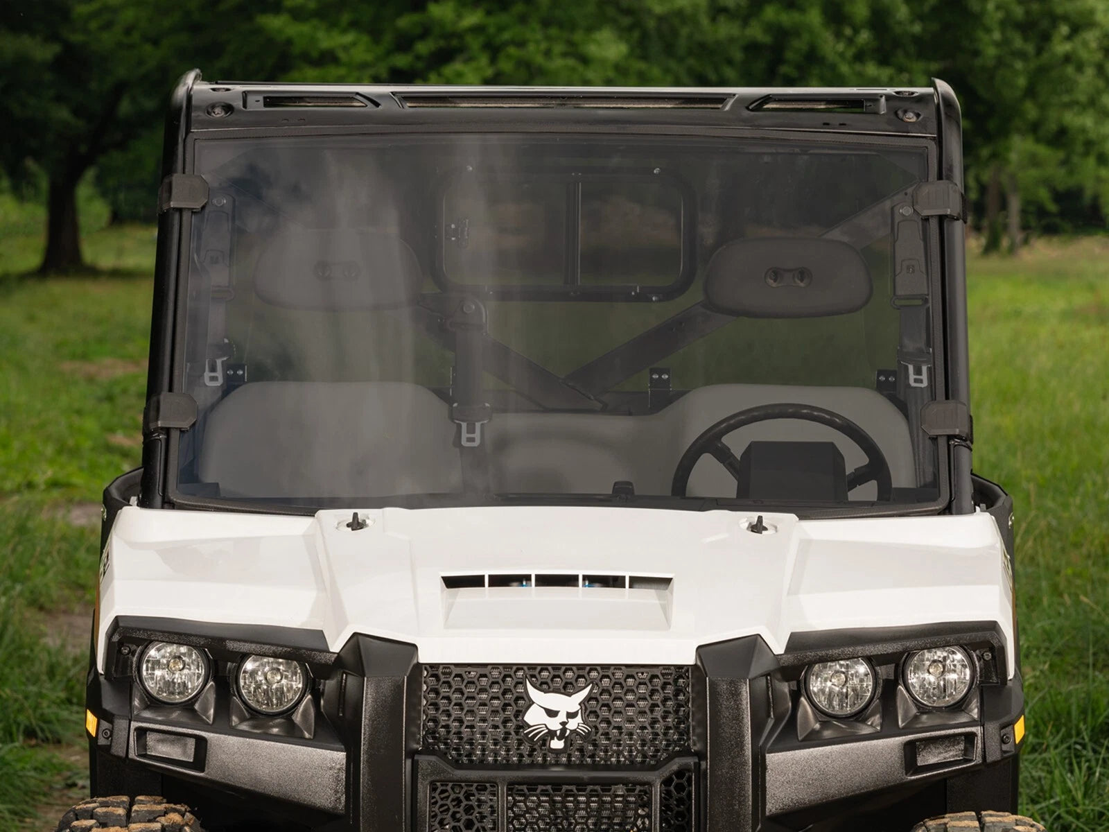 Scratch Resistant Dark Tint Windshield for Bobcat UV34 (2018–2023)