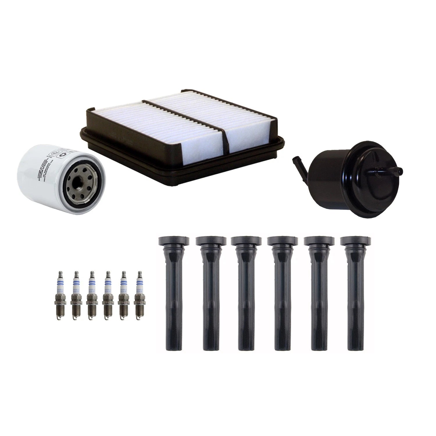 Tune Up Kit with 6 Spark Plugs & NGK Boots for Tracker Vitara (1999–2005)