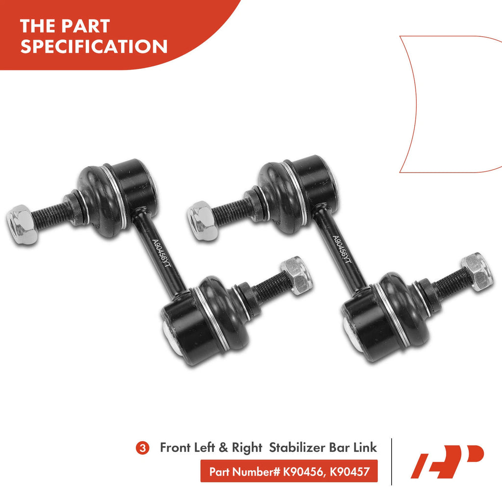 Set of 14 Control Arm Ball Joints & Sway Bar Links for Honda Accord (2003–2006)