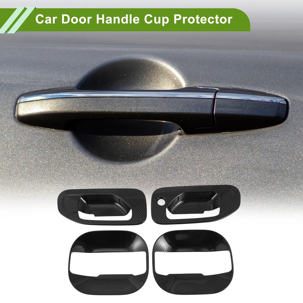 Set of 4 Carbon Fiber Door Handle Cup Protectors for Nissan NV200 (2013–2020)