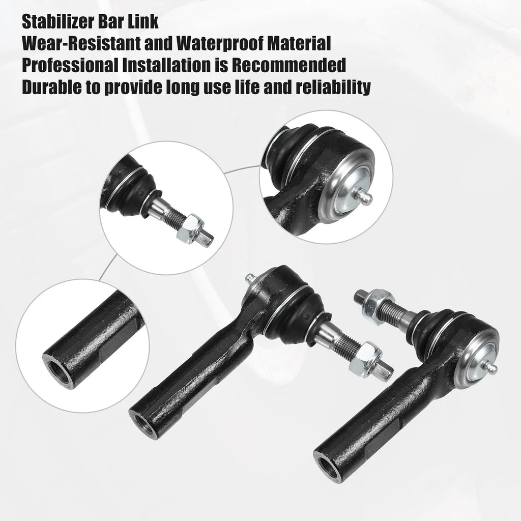 Set of 4 Tie Rod Ends for Dodge Charger 