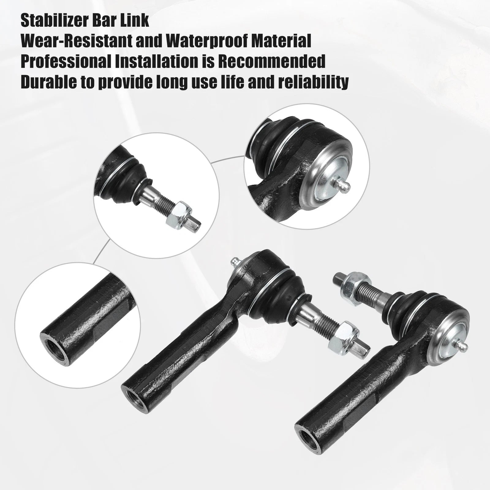 Set of 4 Tie Rod Ends for Dodge Charger 