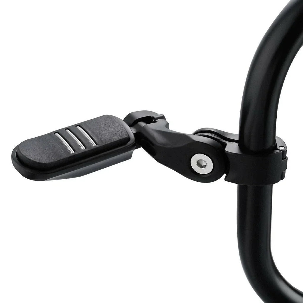 1-1/4" Matte Black Short Angled Highway Bar Footpeg Clamps for Car Model