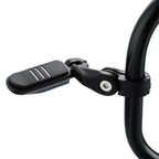 1-1/4" Matte Black Short Angled Highway Bar Footpeg Clamps for Car Model