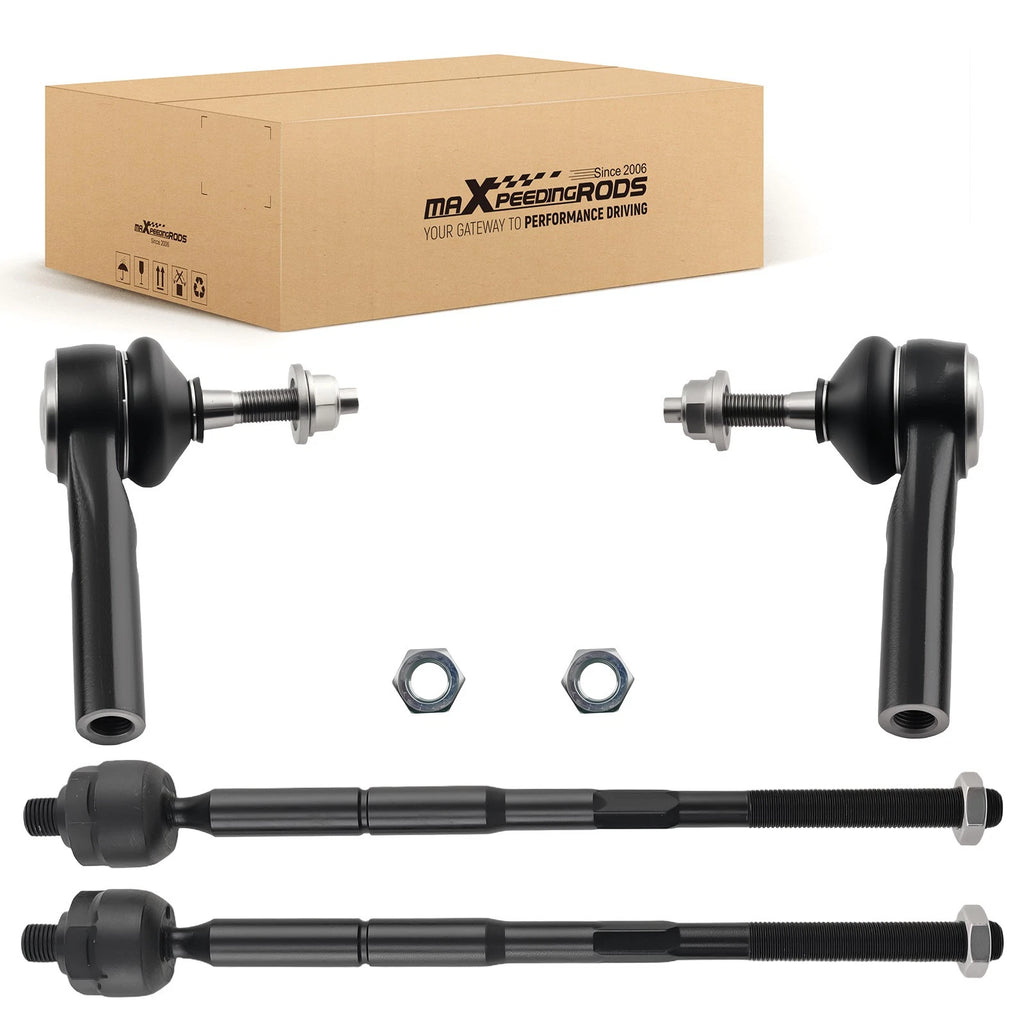 Set of 2 Front Inner Outer Tie Rod Ends for Dodge Journey Avenger Sebring (2009–2020)