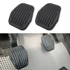Brake Clutch Pedal Pad Set of 2 for Car (2022) Black Rubber